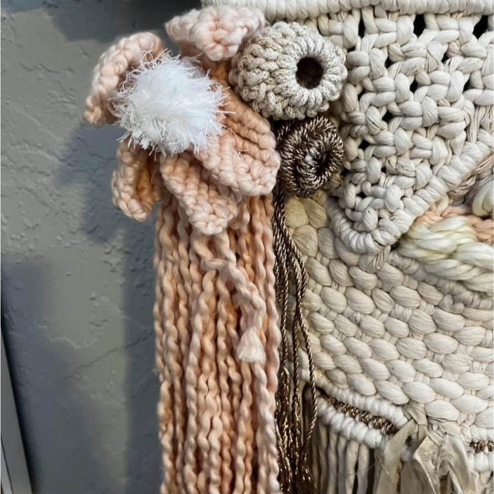 Handmade Boho Wall Hanging - Picture 2 of 4